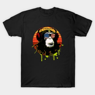 American Monkey DJ T-Shirt